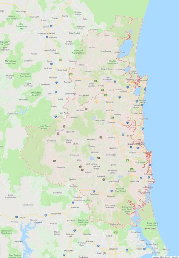 Sunshine Coast Map 600x866 